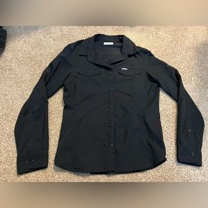 Black Columbia hiking shirt button up